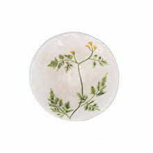 Load image into Gallery viewer, GISELA GRAHAM STONEWARE SNACK BOWL-MEADOW/YELLOW FLOWERS