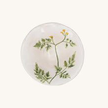 Load image into Gallery viewer, GISELA GRAHAM STONEWARE SNACK BOWL-MEADOW/YELLOW FLOWERS