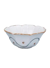 Load image into Gallery viewer, GISELA GRAHAM FISH FLUTED STONEWARE BOWL MED
