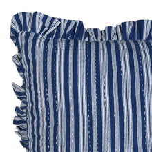 Load image into Gallery viewer, STRIPE KANTHA FRILL CUSHION
