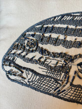 Load image into Gallery viewer, BLUE FISH SEQUIN CUSHION
