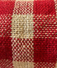 Load image into Gallery viewer, GISELA GRAHAM RED BISTRO CHECK WOVEN COTTON THROW
