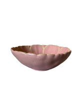 Load image into Gallery viewer, GISELA GRAHAM PINK STONEWARE FLOWER BOWL
