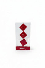 Load image into Gallery viewer, SMALL RED DIAMOND TEALIGHT HOLDER
