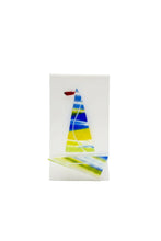 Load image into Gallery viewer, SMALL WHITE/YELLOW/BLUE TEALIGHT HOLDER
