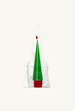 Load image into Gallery viewer, TRIANGLE GREEN XMAS TREE TEALIGHT HOLDER
