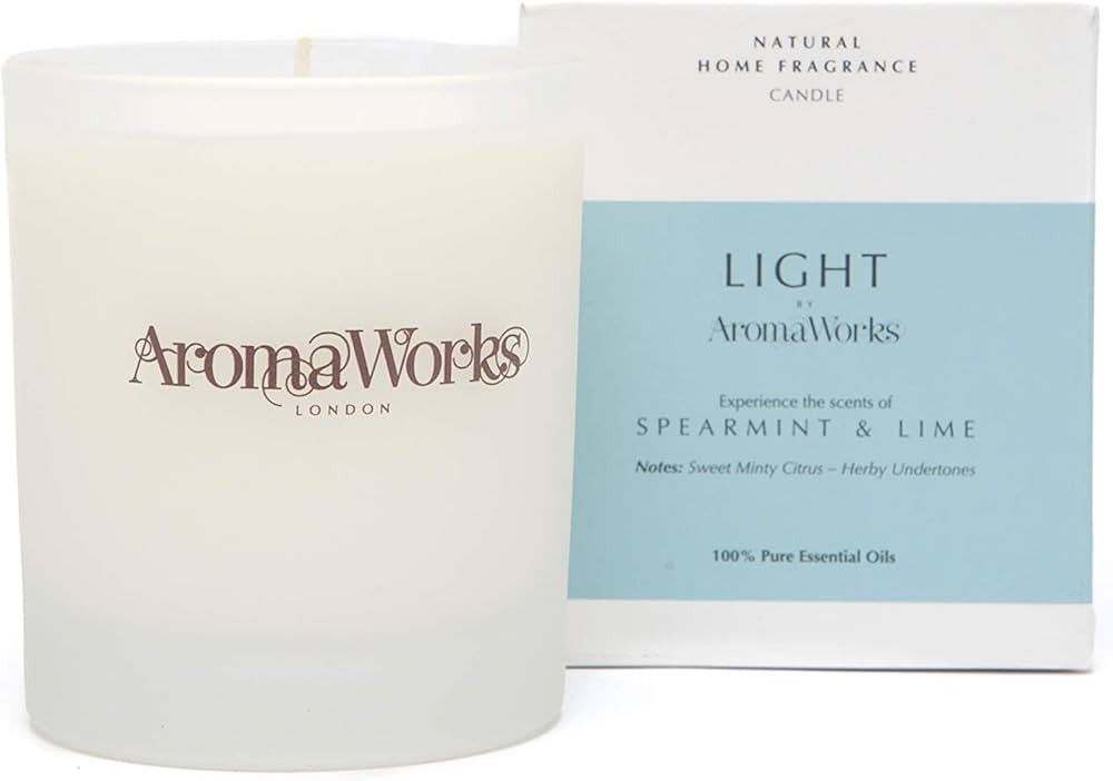 AROMA WORKS SPEARMINT & LIME CANDLE