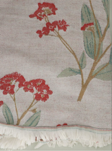 Load image into Gallery viewer, GISELA GRAHAM RED OLEANDER FLOWER FINE COSY THROW
