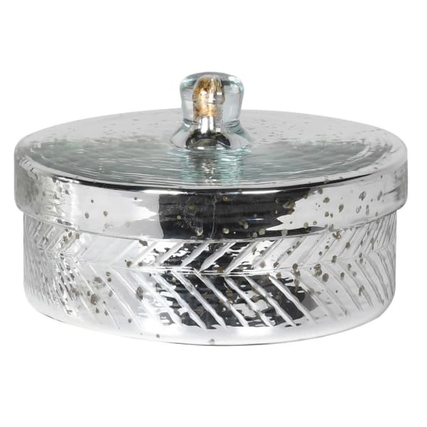 SILVER MED JAR WITH LID
