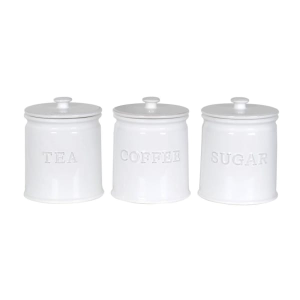 TEA COFFEE & SUGAR JARS